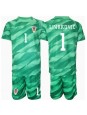 Otroške Nogometnih dresov Hrvaška Dominik Livakovic #1 Vratar Gostujoči EP 2024 Kratki rokavi (+ hlače)